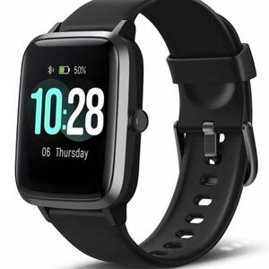 Sleek Black Smartwatch with Fitness Tracking S46